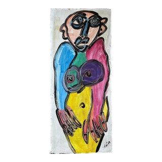 1964 Titled Original Painting by Artist Peter Keil For Sale