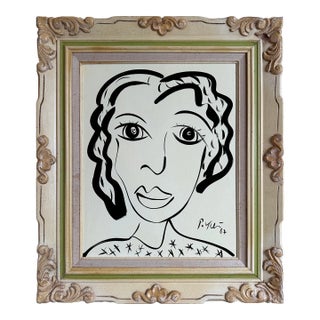 1967 Original Peter Keil Painting Framed For Sale