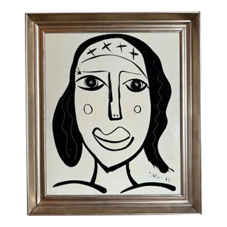 1969 Original Peter Keil Painting Framed For Sale