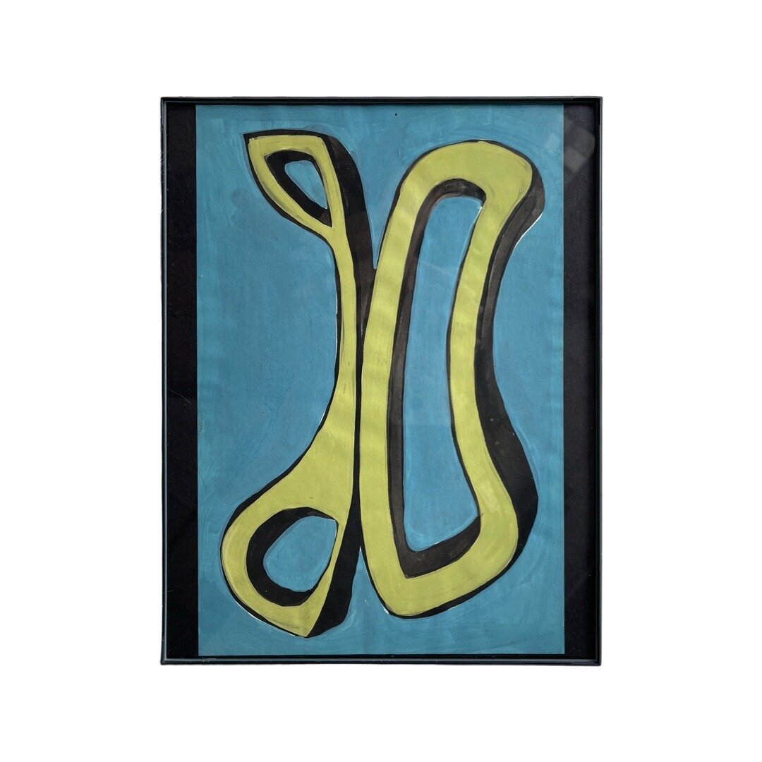 Blue/Yellow Abstract