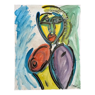1964 Titled Original Peter Keil Painting For Sale