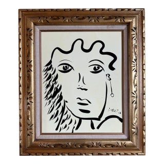 1967 Original Peter Keil Painting Framed For Sale