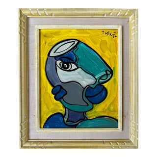 1967 Original Peter Keil Painting Framed For Sale