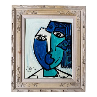 1967 Original Peter Keil Painting Framed For Sale