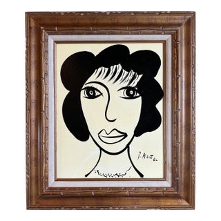 1967 Original Peter Keil Painting Framed For Sale