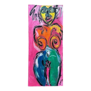 1967 Titled Original Painting by Artist Peter Keil For Sale