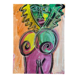 1967 Titled Original Peter Keil Painting For Sale