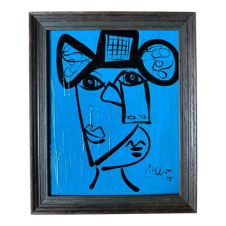 1969 Original Peter Keil Painting Framed For Sale