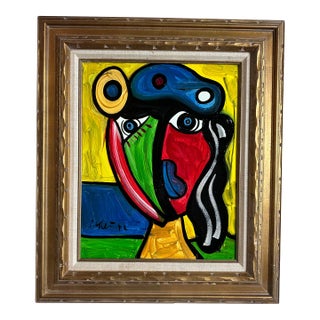 1972 Original Peter Keil Painting Framed For Sale