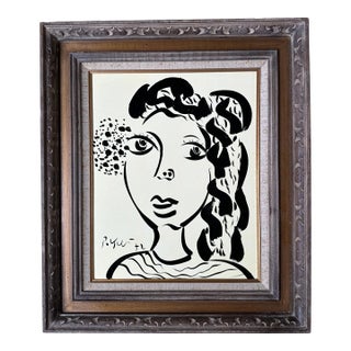 1972 Original Peter Keil Painting Framed For Sale