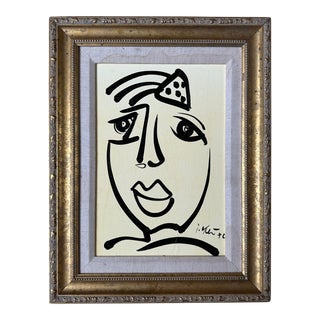 1972 Original Peter Keil Painting, Framed For Sale