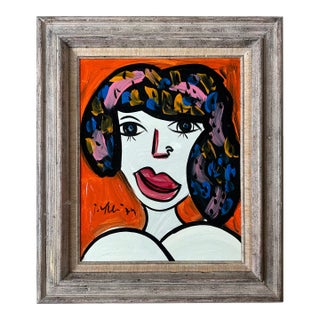 1974 Original Peter Keil Painting Framed For Sale