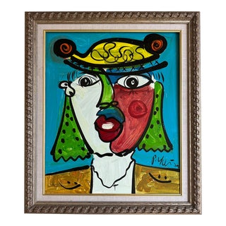 1974 Original Peter Keil Painting Framed For Sale