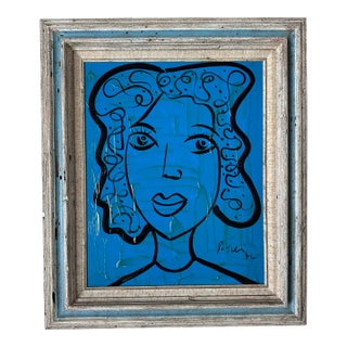 1974 Original Peter Keil Painting Framed For Sale