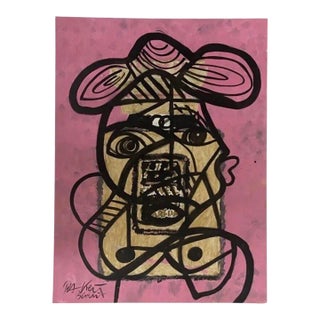 1980s “The Real Chanel Lady” Acrylic Painting by Artist Peter Keil For Sale