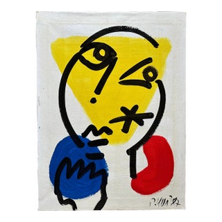 1987 Original Peter Keil Painting For Sale