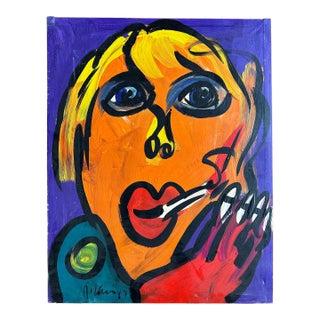 1987 Original Peter Keil Painting For Sale