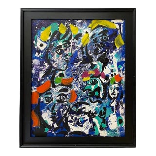 1990s “Berlin Nights” Acrylic Painting by Peter Keil, Framed For Sale