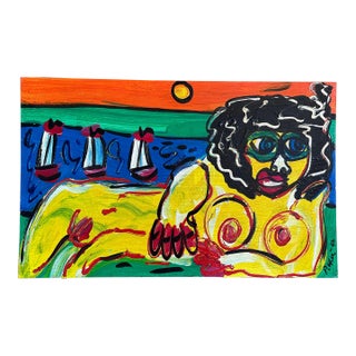 “Art” Original 1967 Painting by Peter Keil For Sale