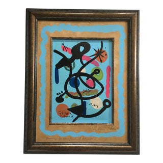 “Image to My Friend Miró” Painting by Peter Keil For Sale