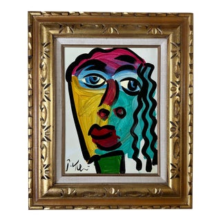 Original Peter Keil Painting Framed For Sale