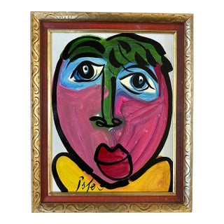 Original Peter Keil Painting Framed For Sale