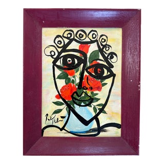 Original Peter Keil Painting Framed For Sale