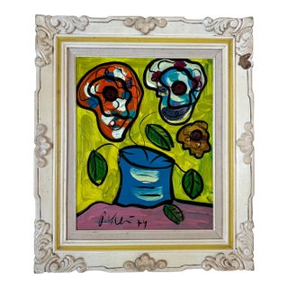 Original Peter Keil Painting Framed For Sale