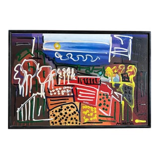 “Paris Nights” Painting by Artist Peter Keil For Sale