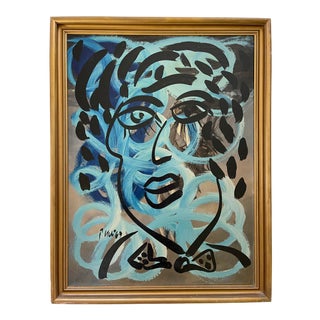 Peter Keil Abstract Painting Framed For Sale