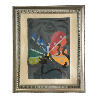 Peter Keil Painting, “Miró and Me” - Framed For Sale